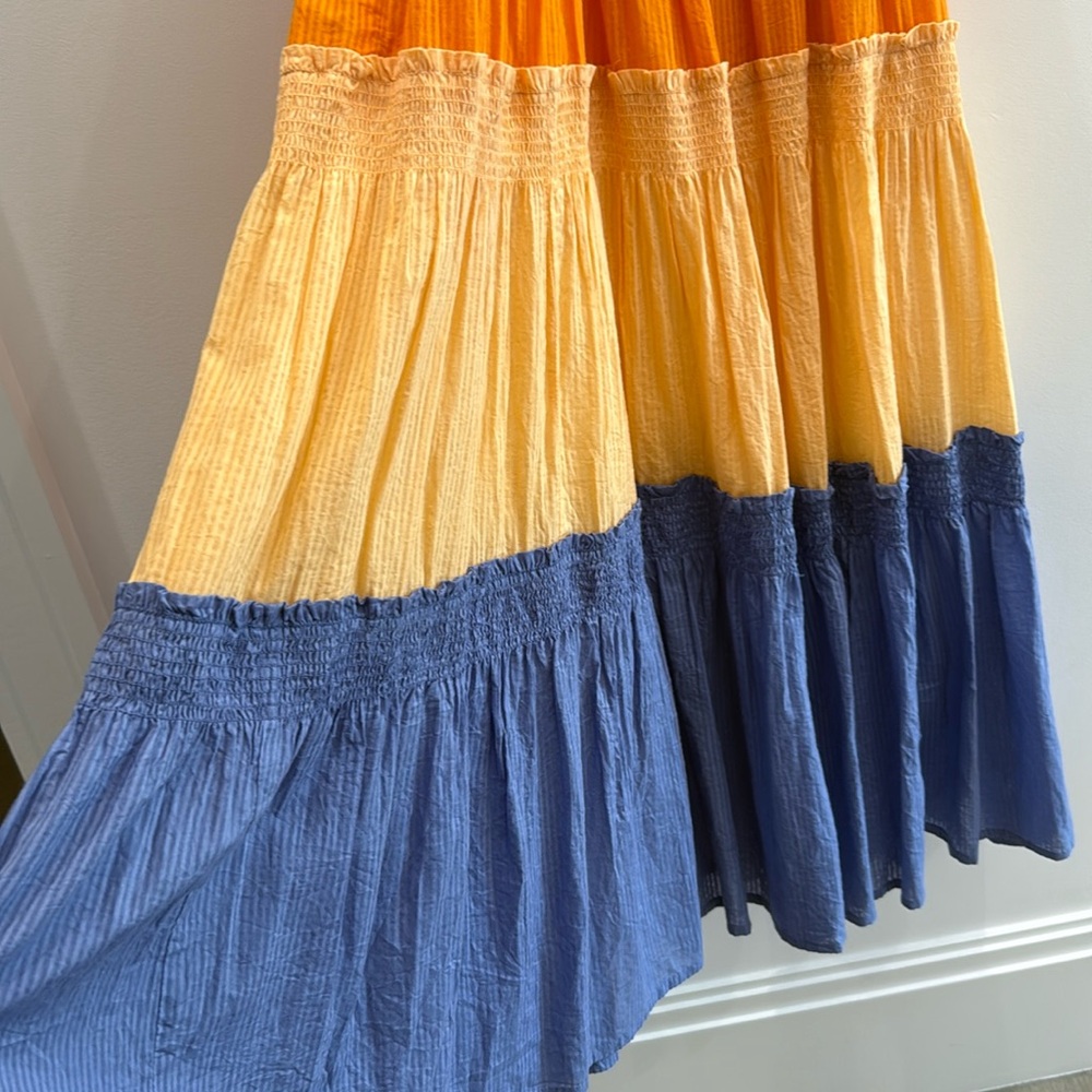 Colorful cotton summer dress Size XS/S. Like new. Long maxi sleeveless d… - Picture 8 of 16